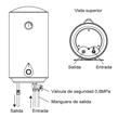 Termotanque Eléctrico Colgar Carga Inferior PEISA Tea 80L