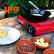 Anafe para Camping a Gas Brogas 465 + Maletin + 4 Cartuchos