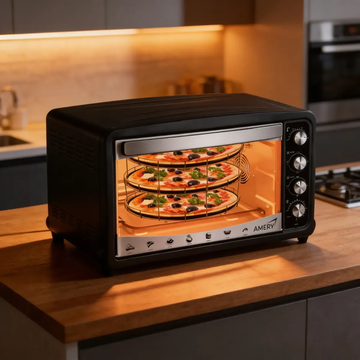 Horno Eléctrico Pizzero Espiedo Convección Amery AM-OP0070