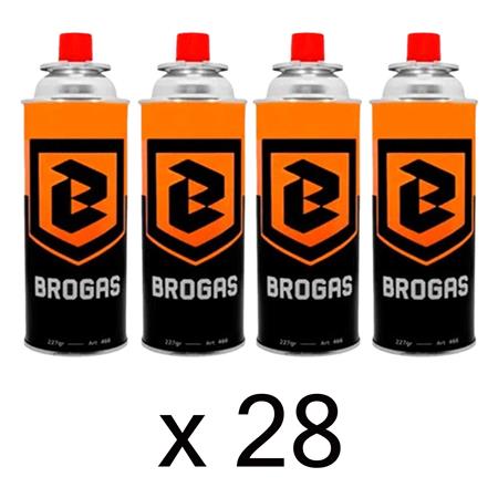 Caja 28 Cartuchos De Gas Butano Brogas